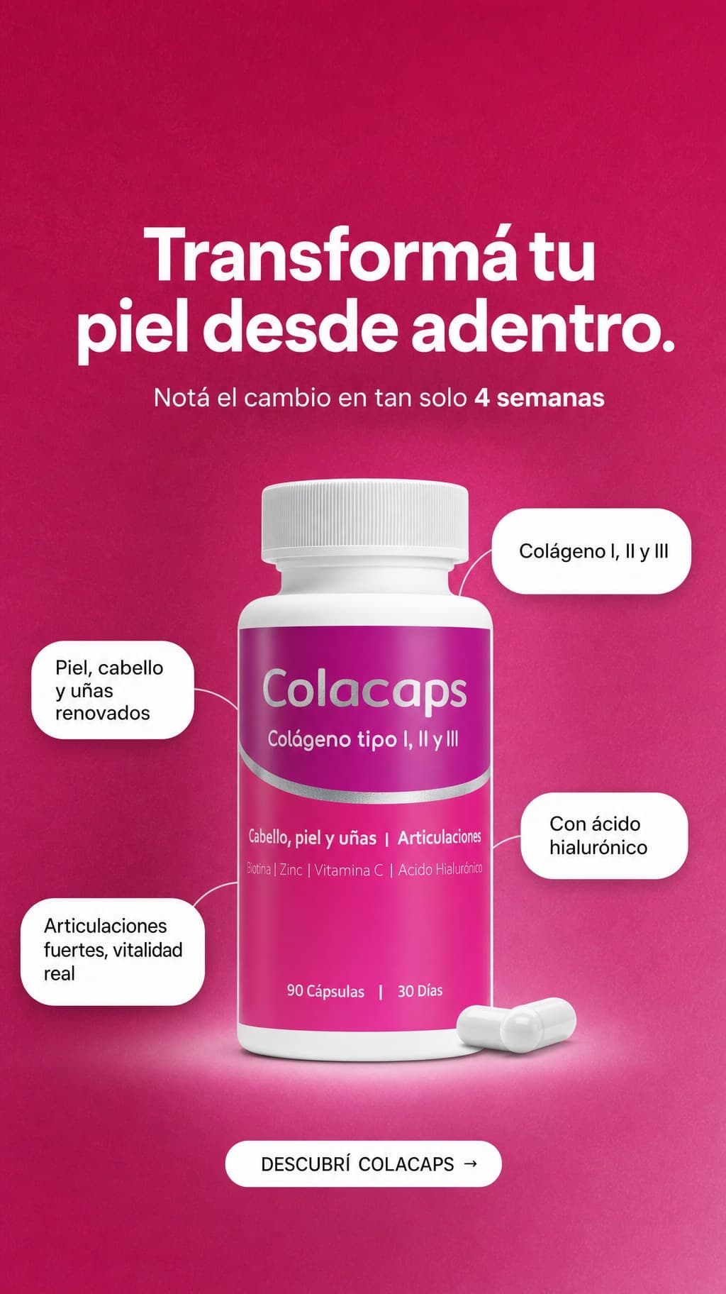 Anuncio generado con Marketools para Colacaps, formato Story 9:16