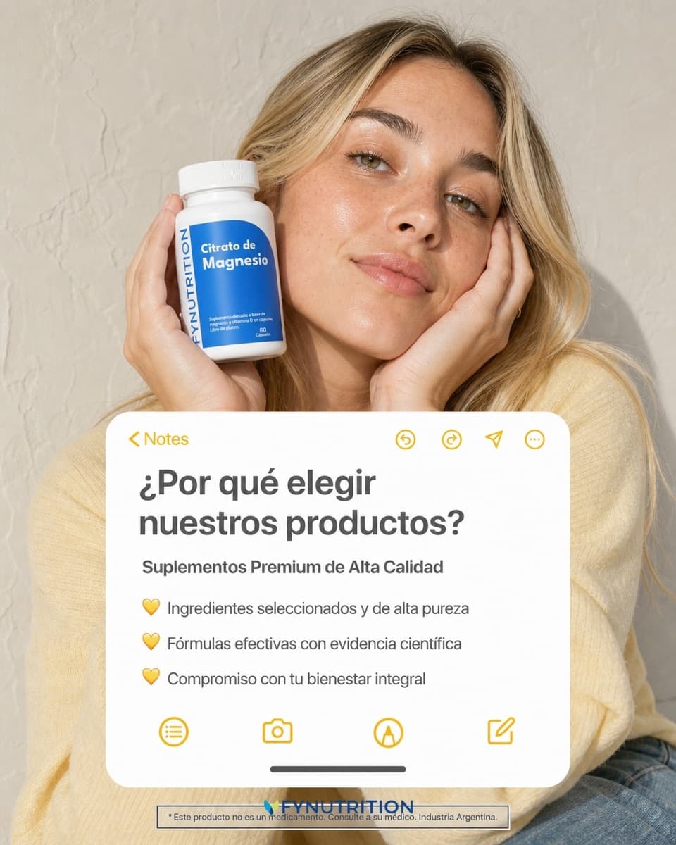 Anuncio generado con Marketools para Fynutrition, formato Feed 4:5